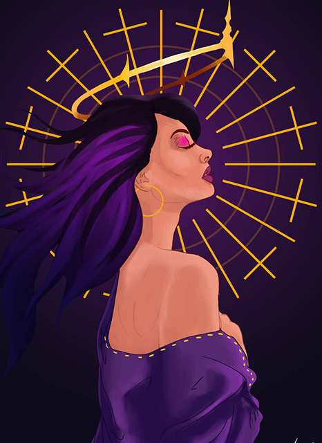 Art | Purple Woman